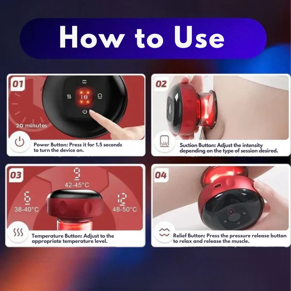 Ventouse électrique de massage 3 en 1
