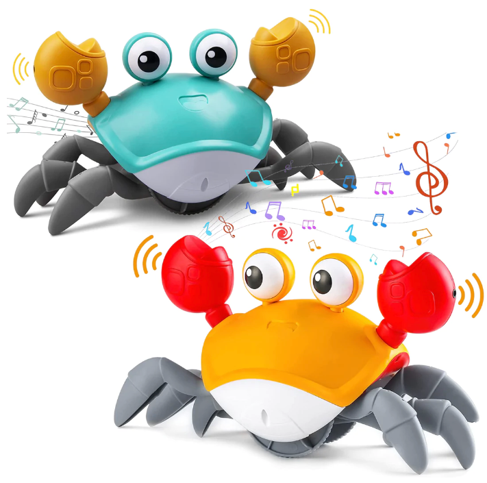 Crabe mobile lumineux et sonore pour bébé