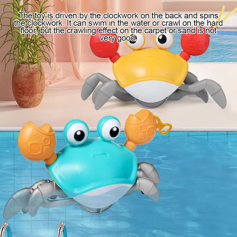 Crabe mobile lumineux et sonore pour bébé