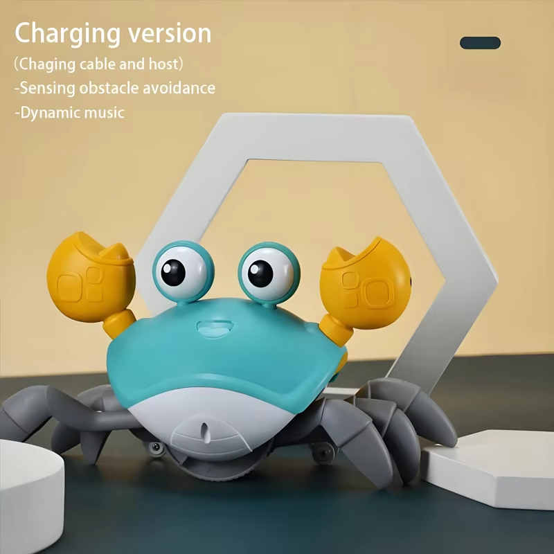 Crabe mobile lumineux et sonore pour bébé