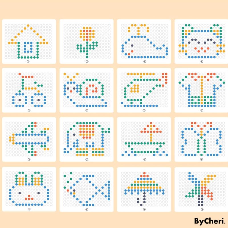 Tableau de dessin magnétique avec 118 perles