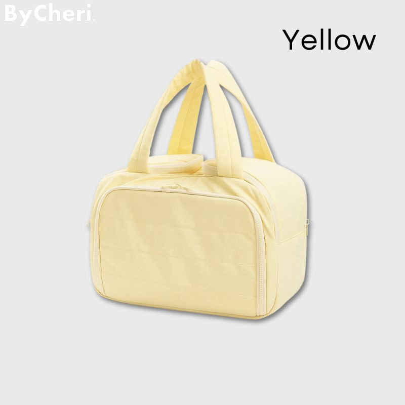 Trousse de toilette en polyester à compartiments