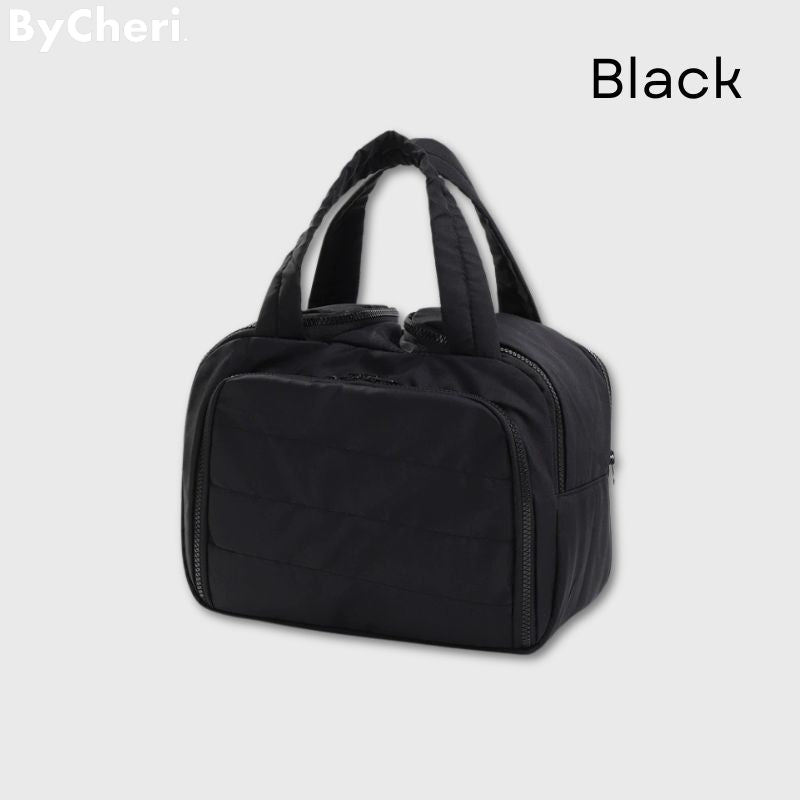 Trousse de toilette en polyester à compartiments