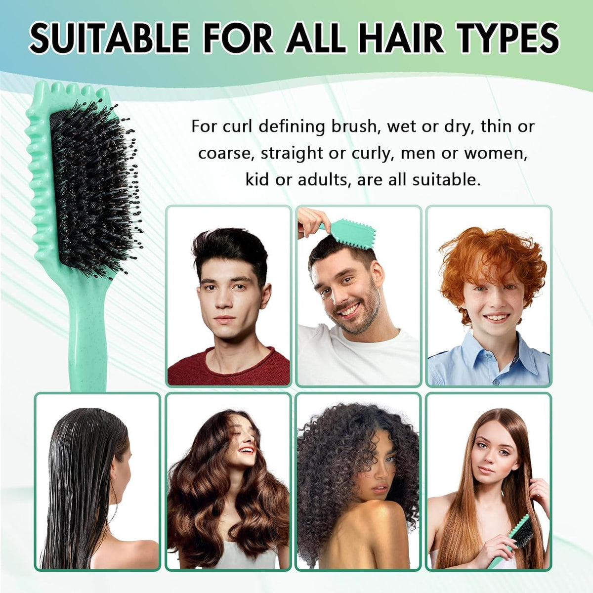 Brosse de coiffage pour définir les boucles
