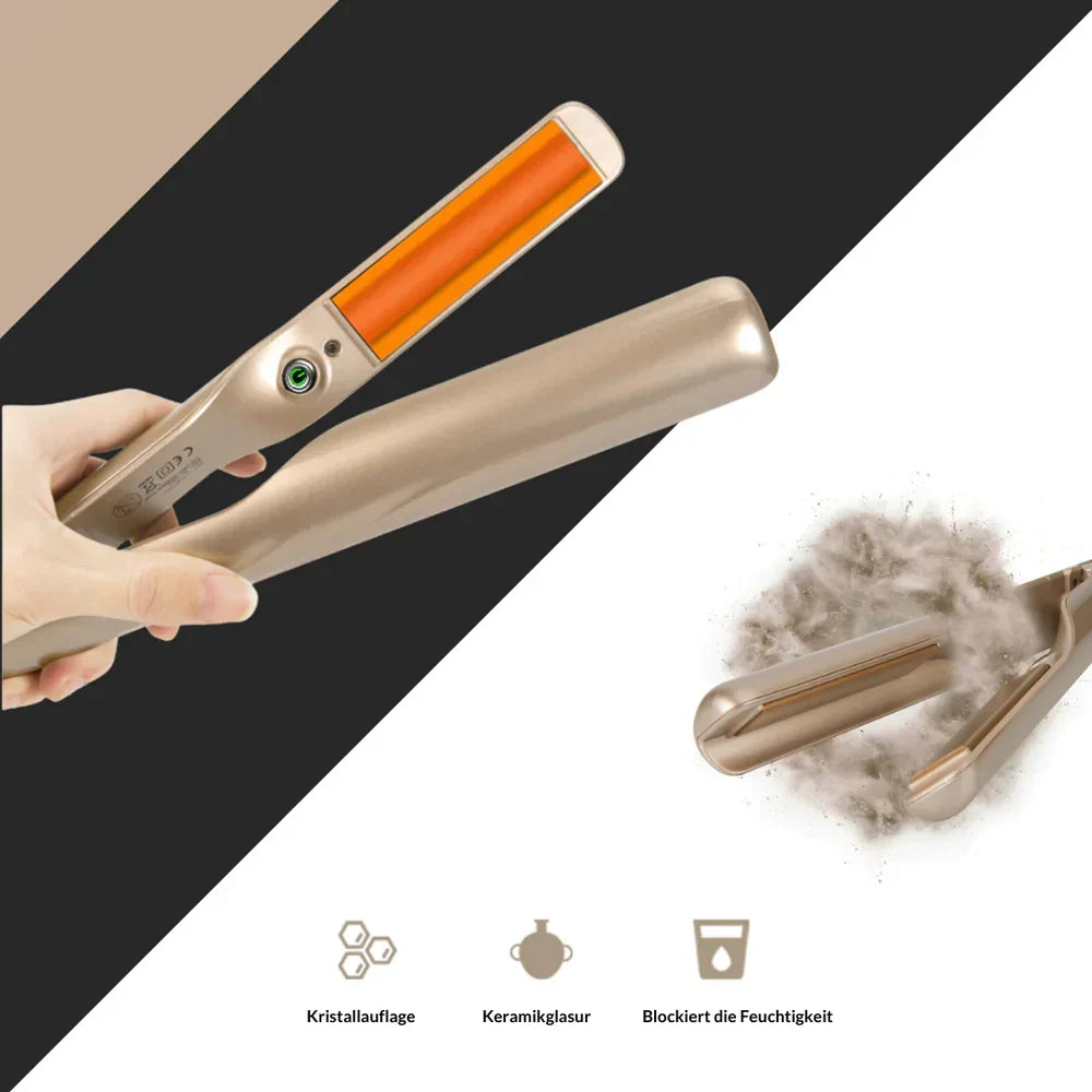Appareil de coiffure 2 en 1 pour lisser et boucler