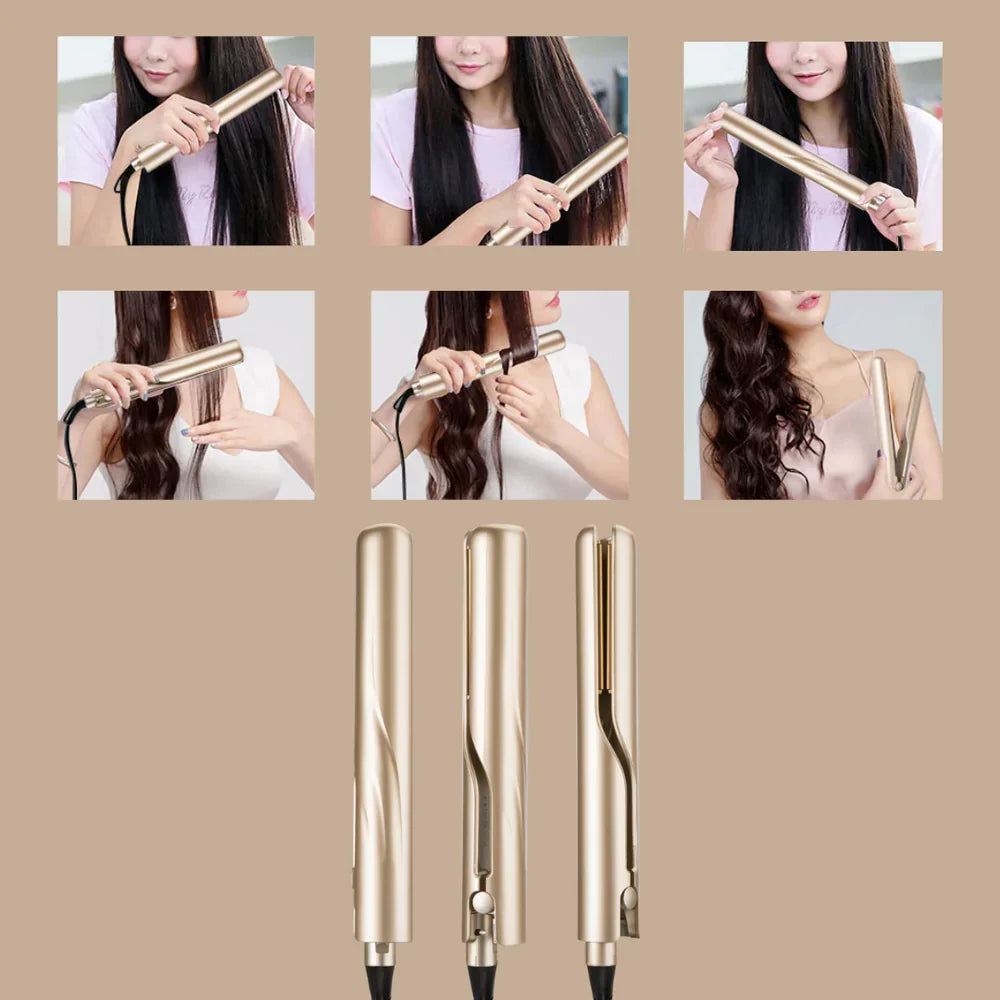 Appareil de coiffure 2 en 1 pour lisser et boucler