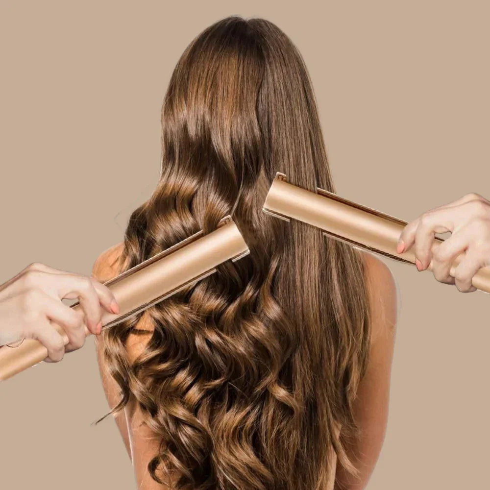Appareil de coiffure 2 en 1 pour lisser et boucler