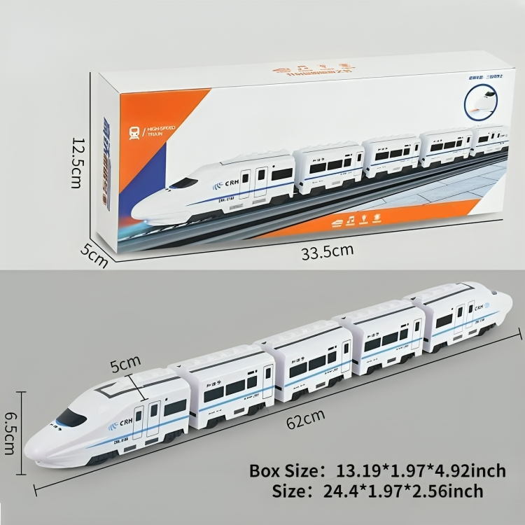 Train électrique jouet à 3, 4 ou 5 voitures