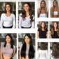 Extensions de cheveux sur fil, longueurs de 36 à 46 cm