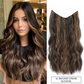 Extensions de cheveux sur fil, longueurs de 36 à 46 cm