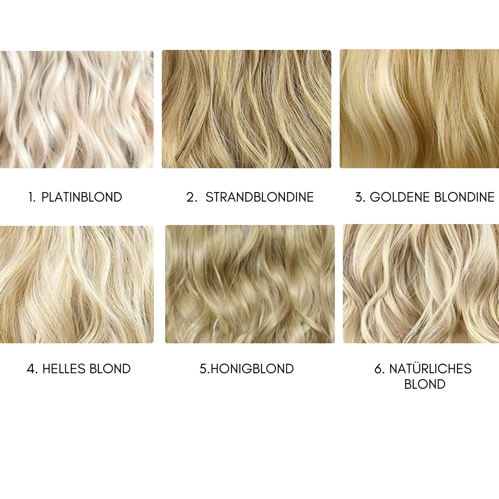 Extensions de cheveux sur fil, longueurs de 36 à 46 cm