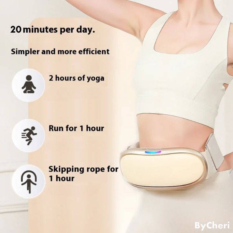 Ceinture de massage chauffante rechargeable, 2000 mAh
