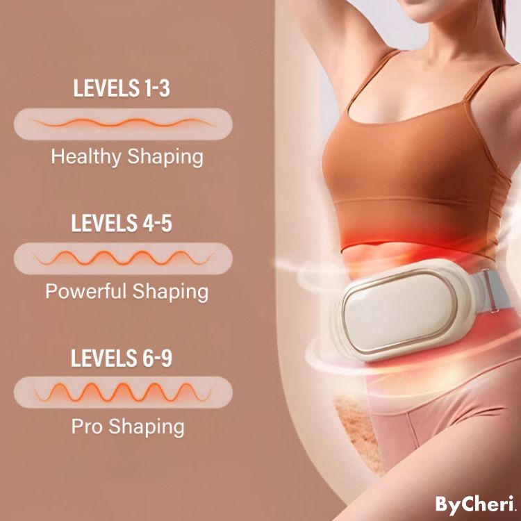 Ceinture de massage chauffante rechargeable, 2000 mAh