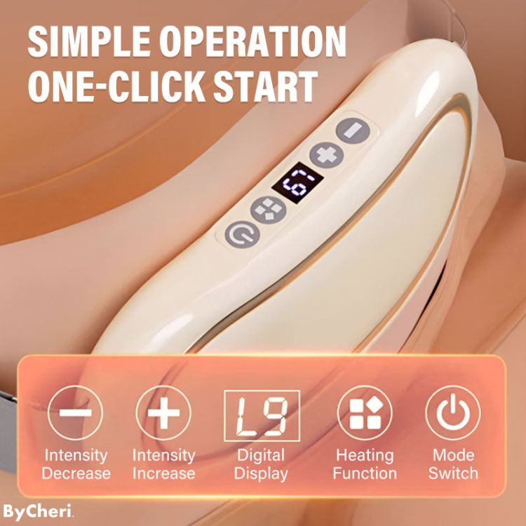 Ceinture de massage chauffante rechargeable, 2000 mAh