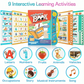 Livre sonore interactif pour enfants avec musique et mots