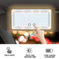 Miroir de maquillage à LED pour voiture, 24 × 11,5 cm