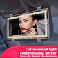 Miroir de maquillage à LED pour voiture, 24 × 11,5 cm