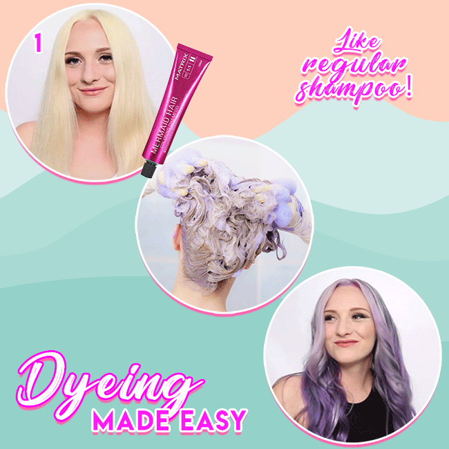 Shampoing colorant en plusieurs teintes