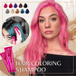 Shampoing colorant en plusieurs teintes