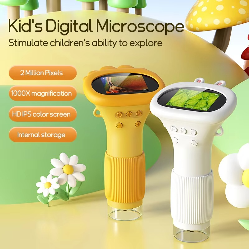 Microscope numérique portable à 8 LED et recharge USB-C