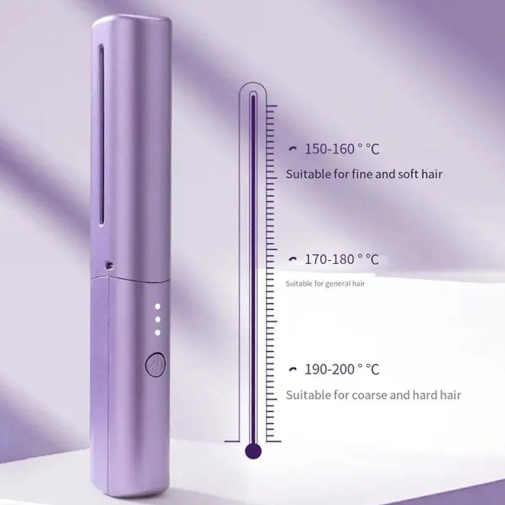 Lisseur rechargeable avec peigne à 3 températures, 4000 mAh