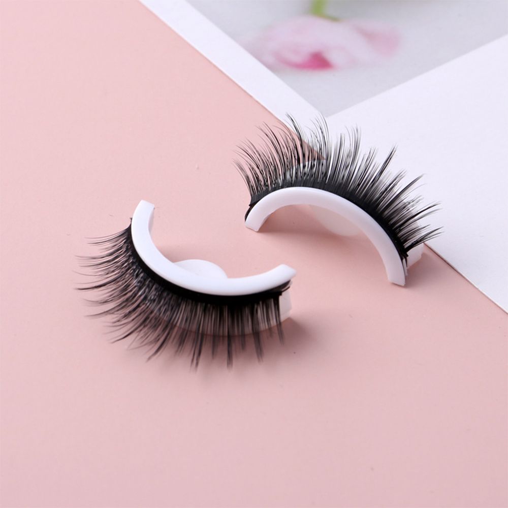 Faux cils autocollants lavables en fibres synthétiques