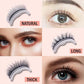 Faux cils autocollants lavables en fibres synthétiques