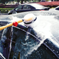 Brosse de lavage automobile rotative à eau avec manche