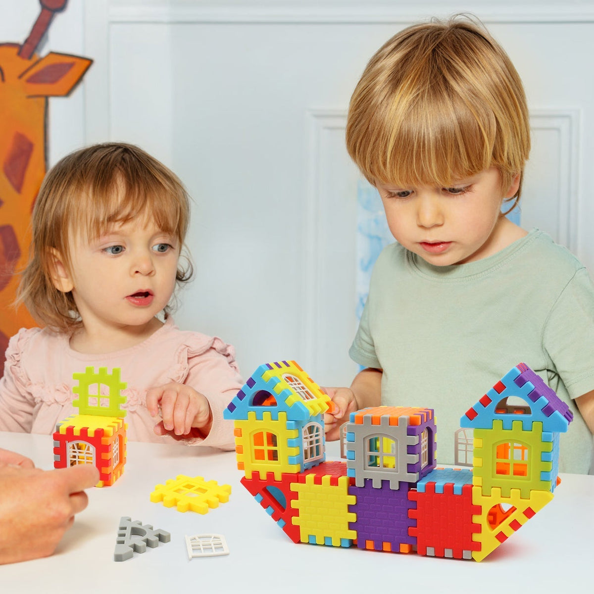 Lot de 48 blocs de construction en polypropylène
