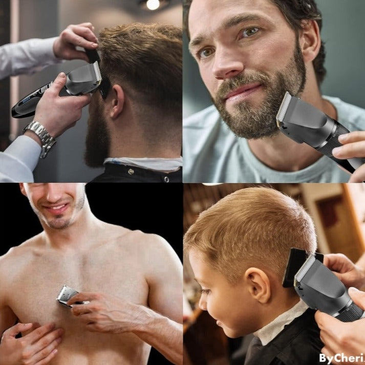 Tondeuse à cheveux rechargeable à lame titane-céramique