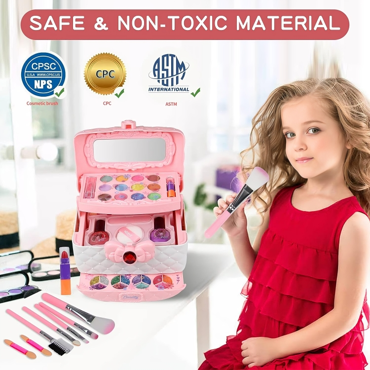 Coffret de maquillage lavable pour enfants