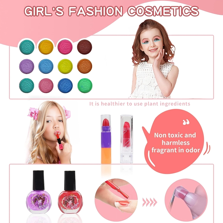 Coffret de maquillage lavable pour enfants