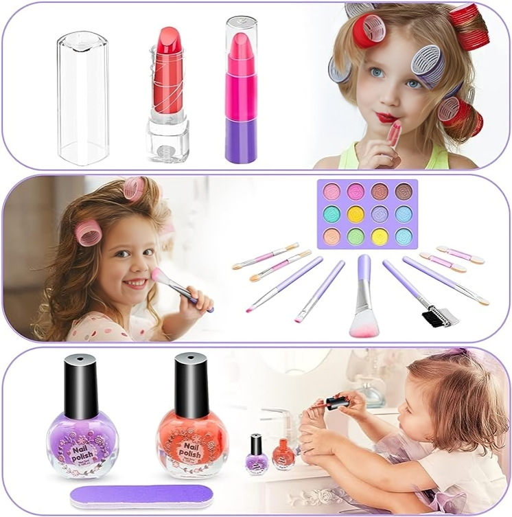 Coffret de maquillage lavable pour enfants