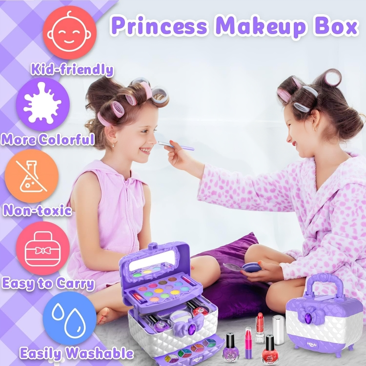 Coffret de maquillage lavable pour enfants