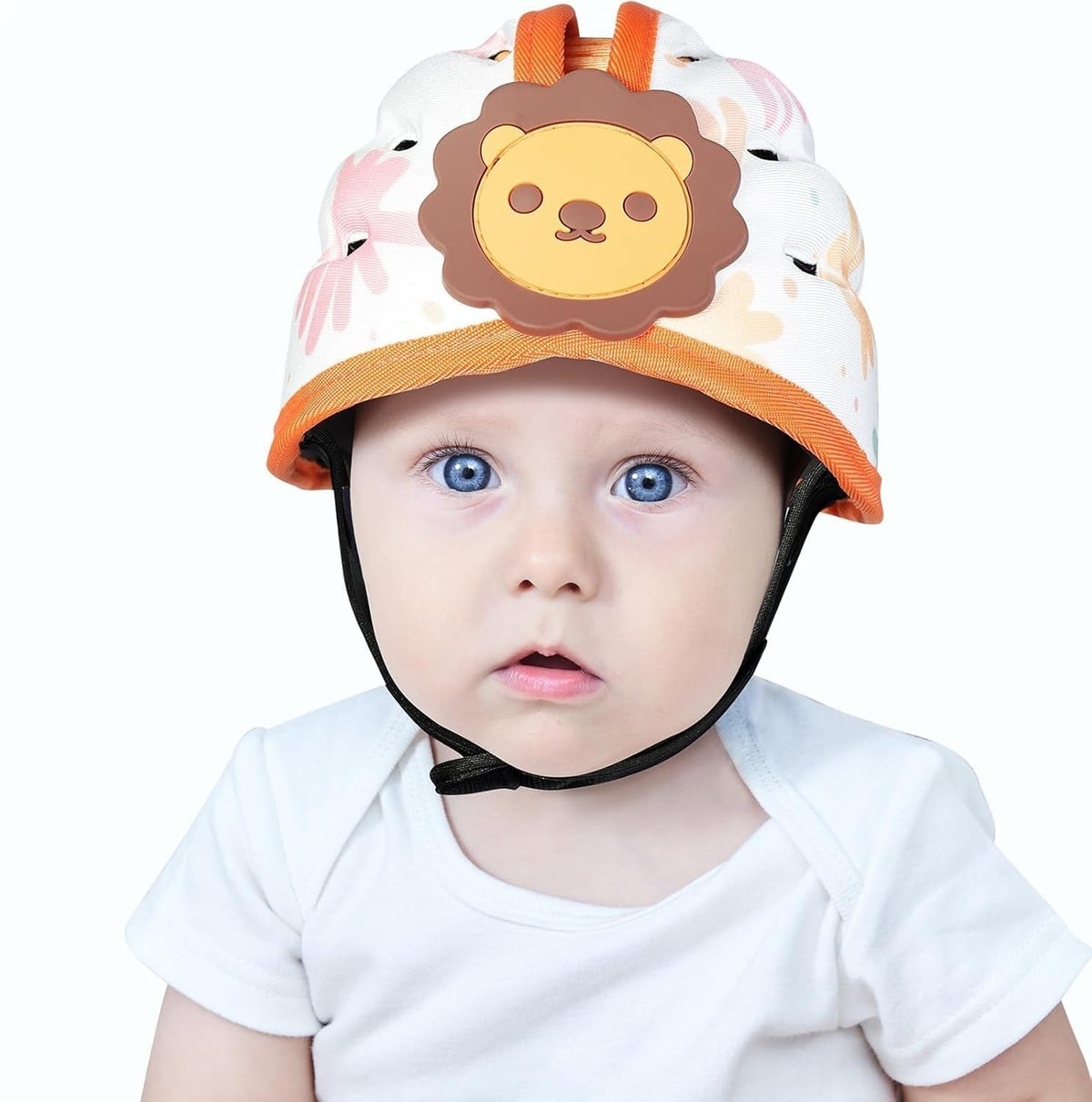Bonnet rembourré pour bébé à sangle réglable