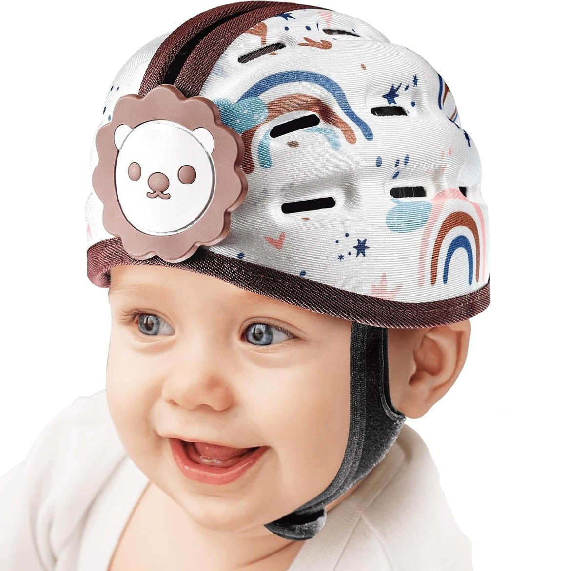 Bonnet rembourré pour bébé à sangle réglable