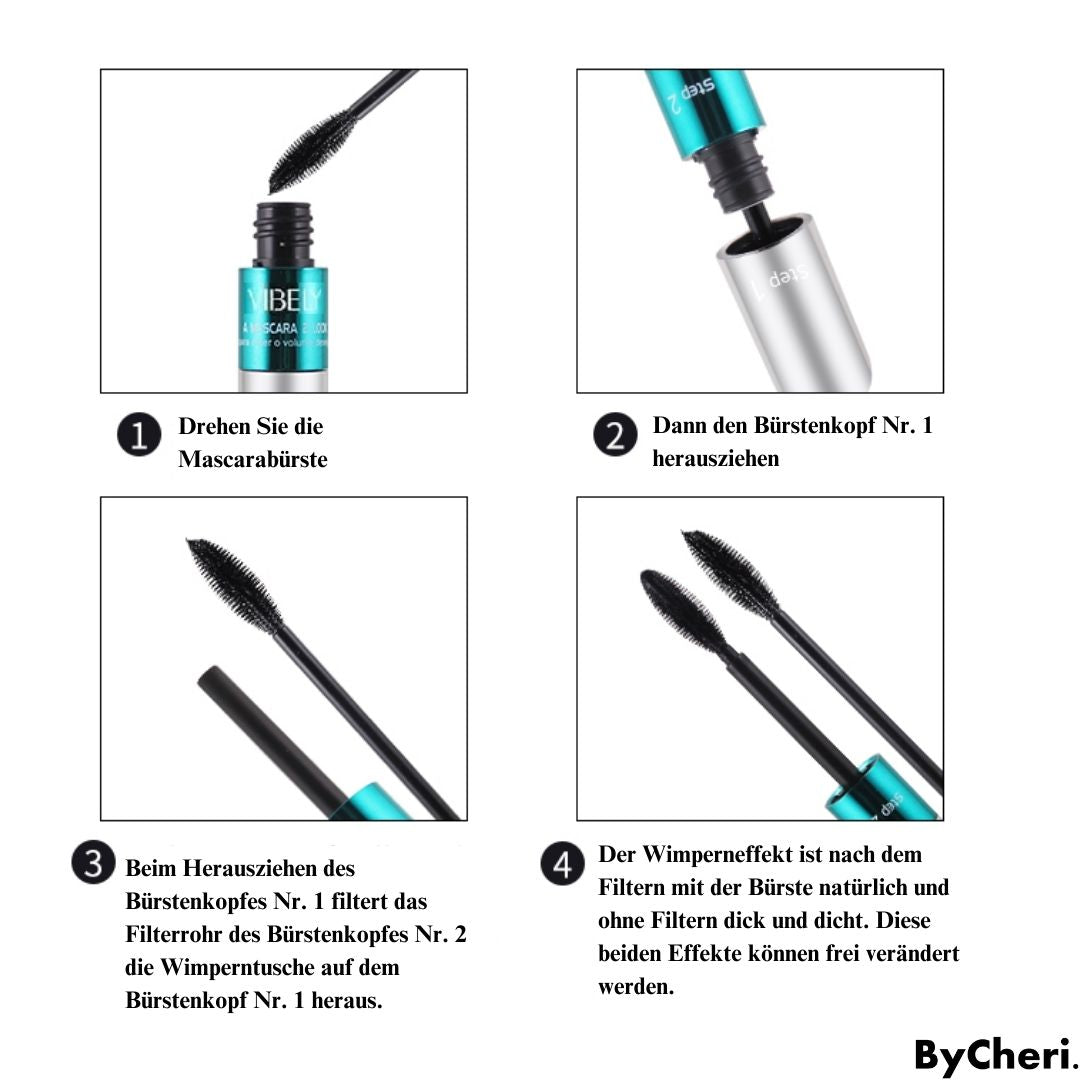 Mascara à deux brosses, 10 g