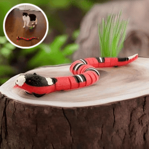 Jouet serpent rechargeable pour chat, 40 cm