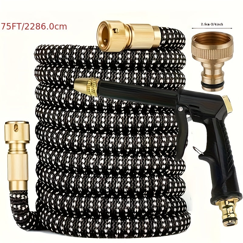 Tuyau d’arrosage extensible 3× avec pistolet – 7,62 m – image 9