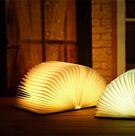 Veilleuse LED en forme de livre rechargeable USB