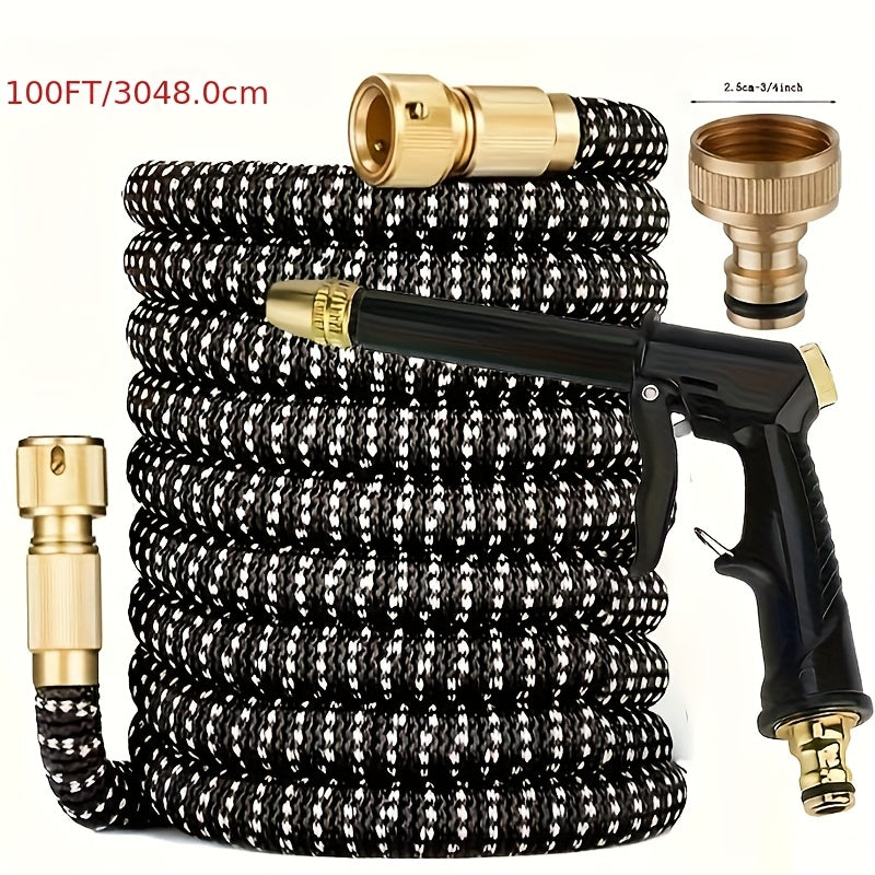 Tuyau d’arrosage extensible 3× avec pistolet – 7,62 m – image 10