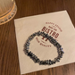 Bracelet de perles noires et grises – Bijou à superposer – Lot de 2