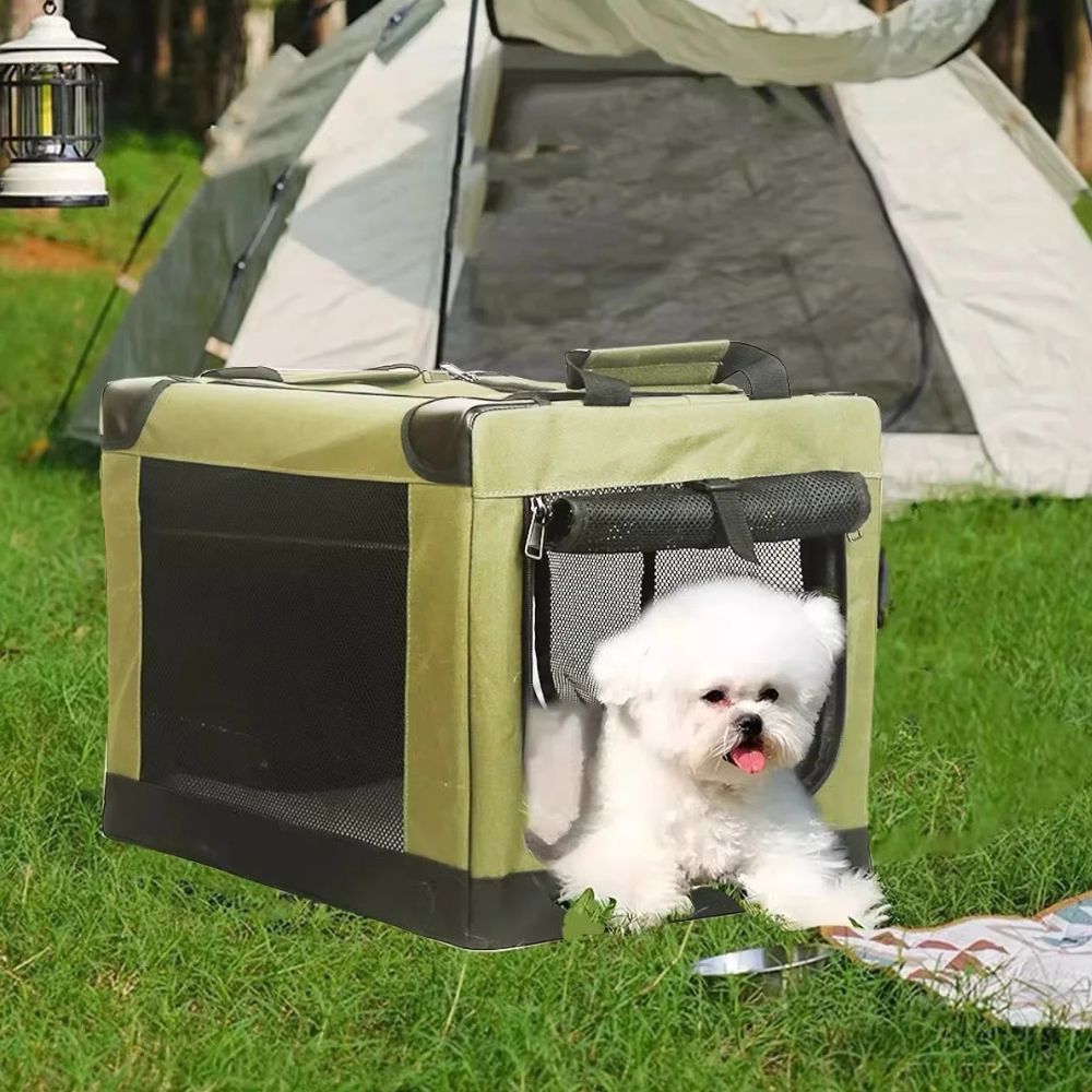 Felineau Cage Pliable Portable pour Petit Chien | Caisse de Transport Légère Maison et Voyage