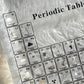 Tableau périodique décoratif en acrylique avec base lumineuse