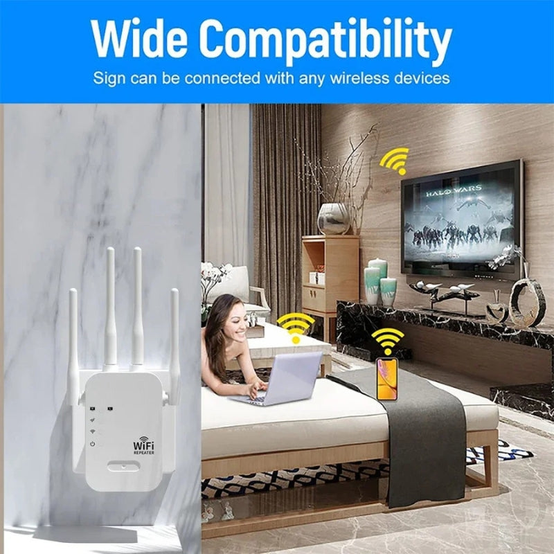 Répéteur Wi-Fi double bande avec ports WAN et LAN