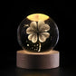 Lampe boule décorative à motif cosmique et LED chaude