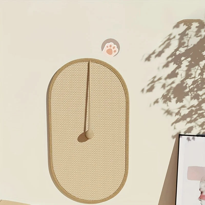 Felineau Griffoir Mural Sisal 3-en-1 avec Jouet Suspendu