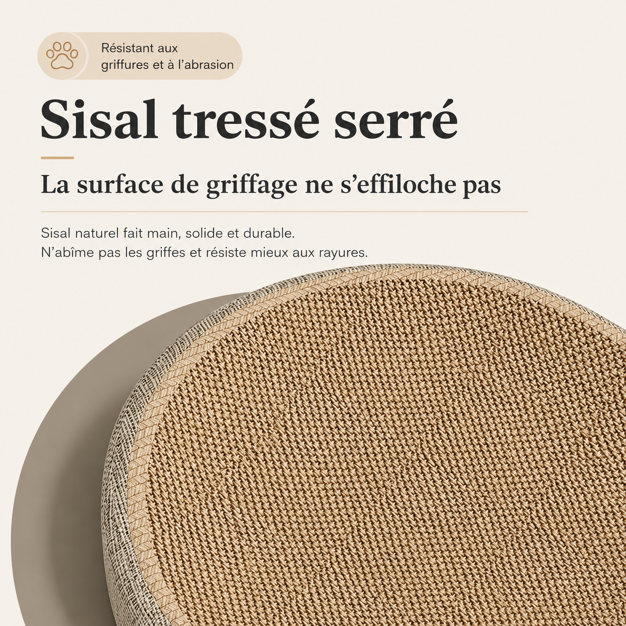 Felineau Griffoir-Lit Ovale en Sisal — 2-en-1