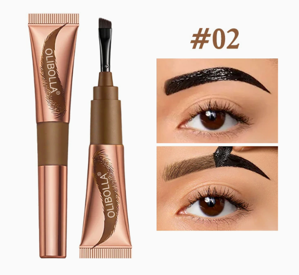 Gel teinté sourcils peel-off – Définition longue tenue – Lot de 2