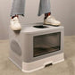 Felineau Maison de Toilette pour Chat — Double Entrée 360° Pliable